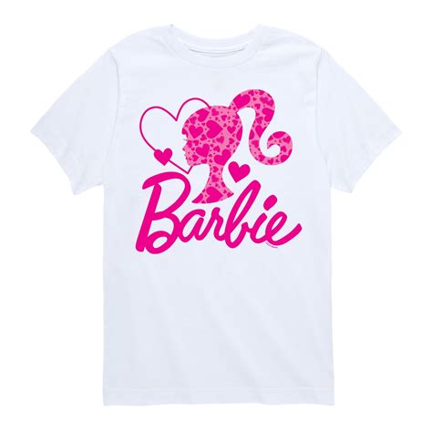 Barbie - Barbie Logo Hearts - Toddler And Youth Short Sleeve Graphic T ...