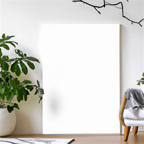 Large Blank White Canvas Mockup · Creative Fabrica