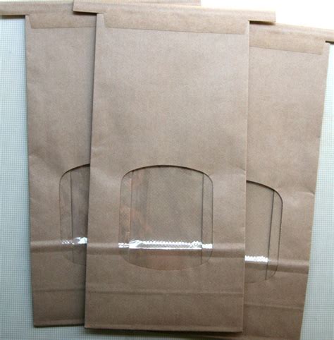 Kraft Paper Bakery Bags with Window 12 by sweetestelle on Etsy