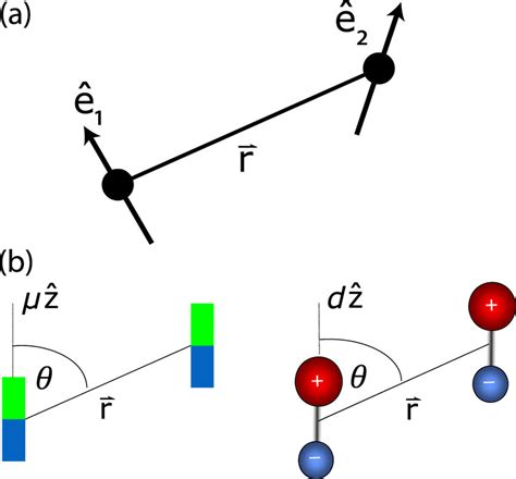 Dipole–dipole interactions. (a) For the general case of two particles,... | Download Scientific ...