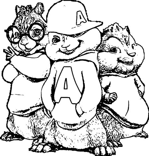 alvin and the chipmunks coloring pages - Clip Art Library