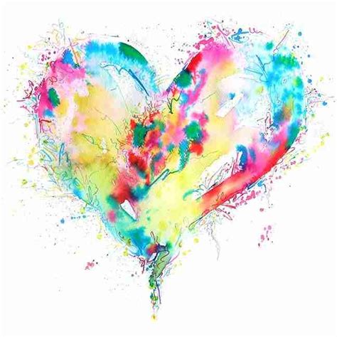 Colourful Love Heart 12 | Emma Plunkett Art