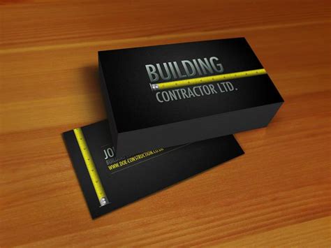 Construction Business Card | Template Business
