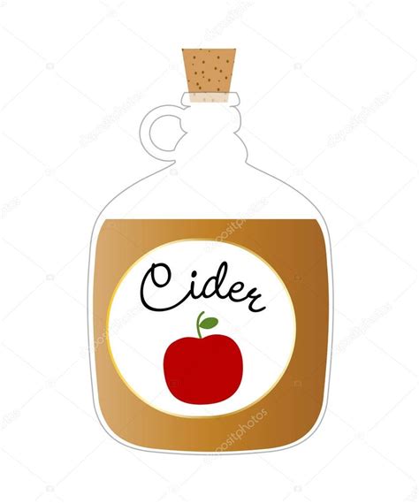 Apple cider jug Stock Vector by ©scrapster 129401820