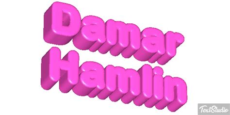 Damar Hamlin セレブリティ アニメーションGIFロゴデザイン | TextStudio