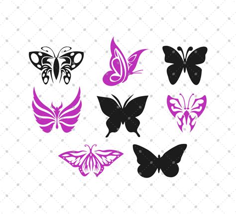 284 Cricut Template Butterfly Free Svg Butterfly Images SVG PNG EPS DXF File