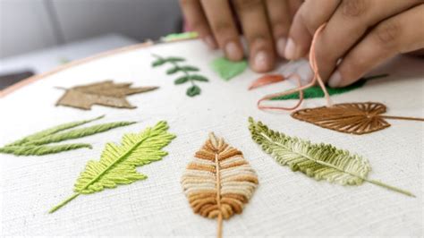 10 Leaf Designs – Hand Embroidery Tutorial – Tutorials & More