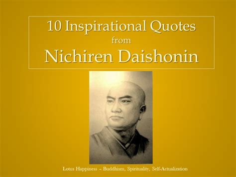 10 Inspirational Quotes from Nichiren Daishonin - Lotus Happiness