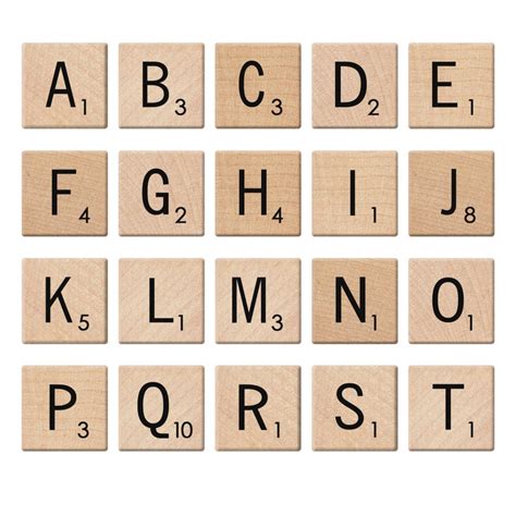 Digital Alphabet Scrabble Tiles Digital and Printable Scrabble - Etsy