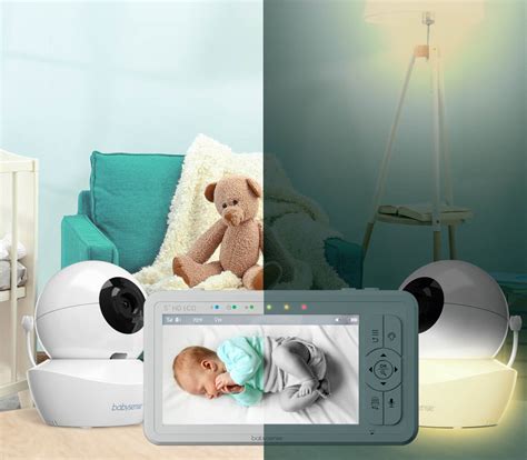 2 Camera Split Screen HD Split Screen Video Baby Monitor | Babysense