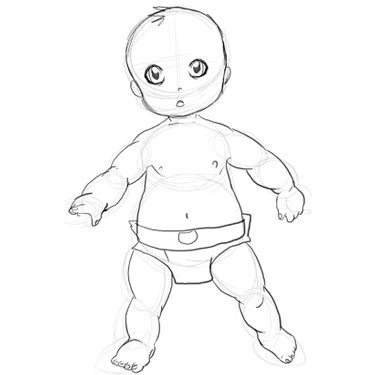 How to Draw a Baby : Drawing Babies Step by Step Lesson – How to Draw ...