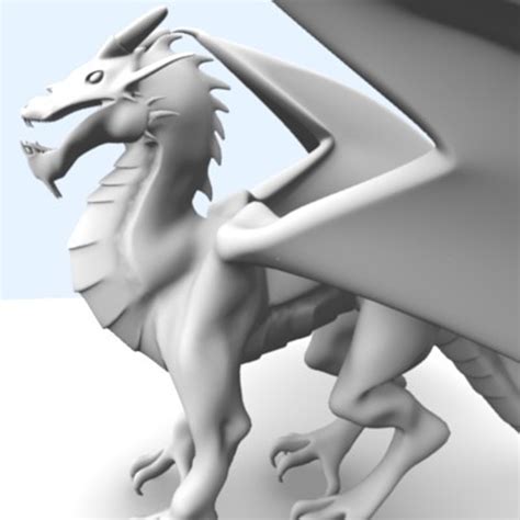 3d European Dragon Model