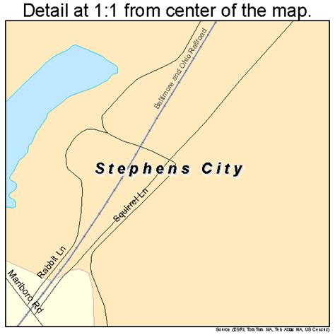 Stephens City Virginia Street Map 5175344