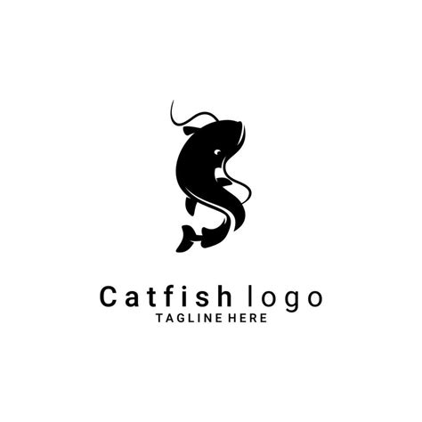 CATFISH LOGO VECTOR ON WHITE BACKGROUND | Vector logo, ? logo, Graphic design logo