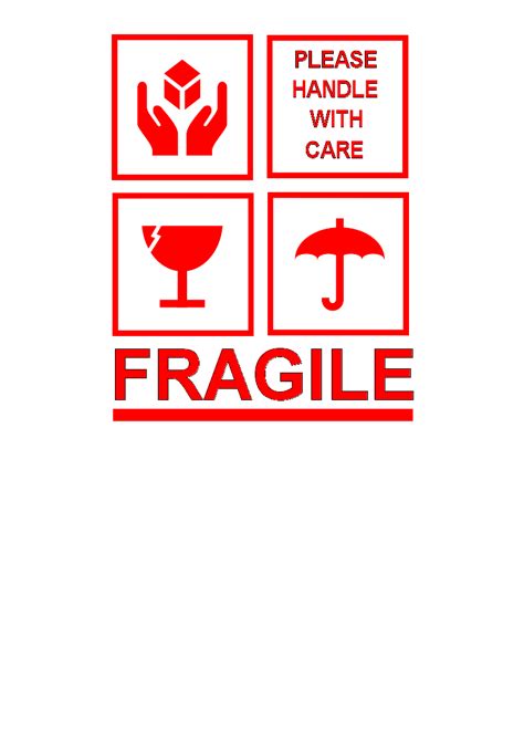 Fragile Sticker Clip Art at Clker.com - vector clip art online, royalty free & public domain