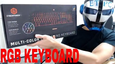 CyberPowerPC RGB 7 Color Premium Gaming Keyboard UNBOXING - YouTube