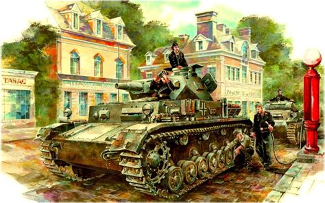 hanspanzer: “ Panzer IV Aus-F repostando en una gasolinera durante la ...