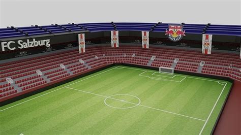 3D model FC Salzburg Football Stadium VR / AR / low-poly | CGTrader