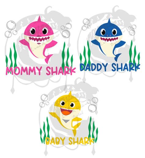 Shark Family - Etsy