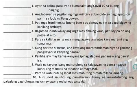 Bilugan ang pang-ugnay na ginamit sa bawat pangungusap. Isulat sa patlang kung ito ay isang pang ...