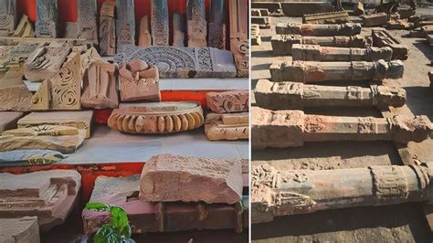 Ram Mandir: Remains of ancient temple, idols, and pillars found