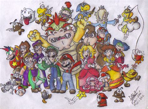 Mario Gang!! :colored: by makimi on DeviantArt