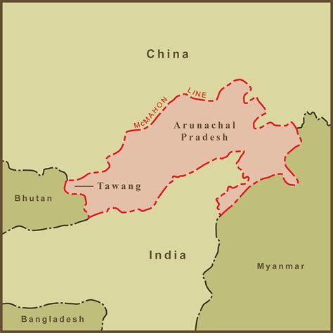 Arunachal Pradesh Map