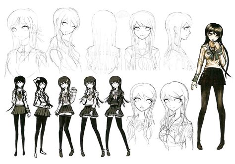 Sayaka Maizono Early Concept Art - Danganronpa: Trigger Happy Havoc Art ...