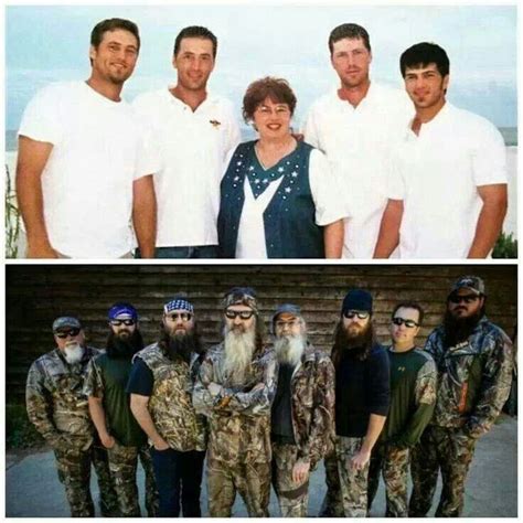 Then and now | Duck dynasty family, Duck dynasty, Duck commander