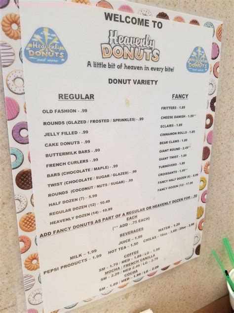 Online Menu of Heavenly Donuts Restaurant, Lacey, Washington, 98503 - Zmenu