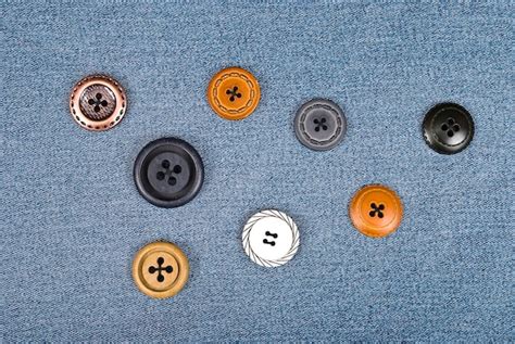 Premium Photo | Buttons on jeans