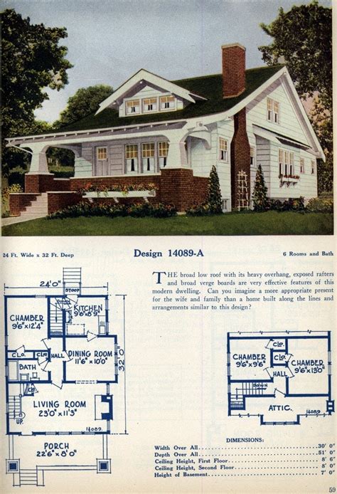 62 beautiful vintage home designs & floor plans from the 1920s - Click Americana