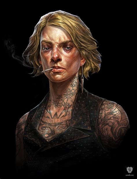 Artwork Mindy Blanchard Portrait - Dishonored 2 Arkane Studios