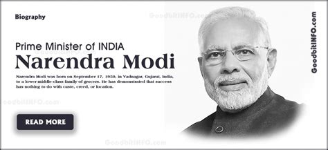 Biography Of PM Narendra Modi - GoodbitINFO