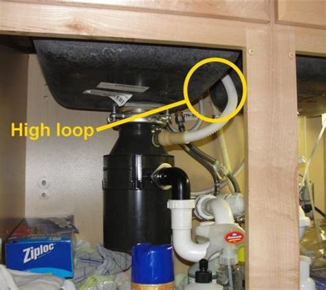 Dishwasher Drains - Structure Tech Home Inspections