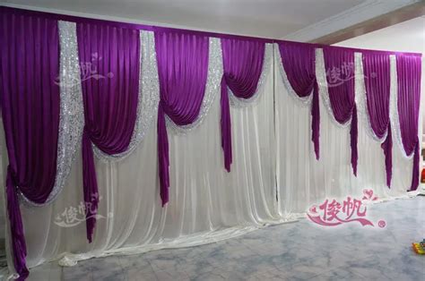 The Wedding arrangement 3mx6m marriage stage curtain background Wedding ...