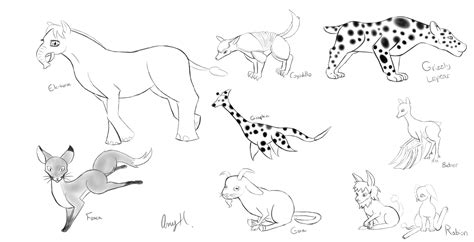 Hybrid Animals Drawings