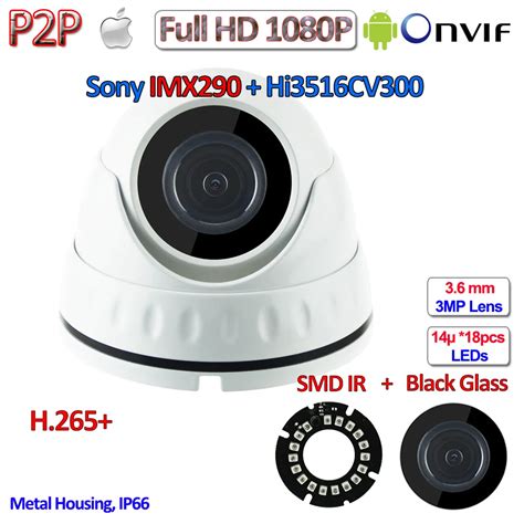 H.265+ 1080P IP Mini Camera IMX290 2.0MP Hisilicon Night Vision Camara IP Onvif 2.4 with 3MP HD ...