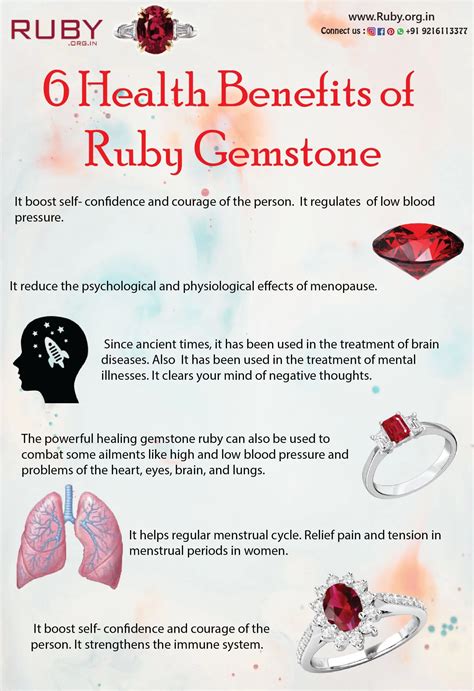 Precious Ruby Gemstone With Effective Health Benefits