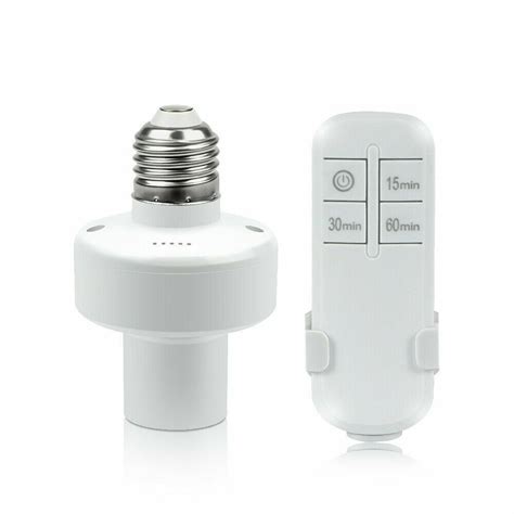 Remote Control Light Lamp Socket E26/E27 Bulb Base, Wireless Light ...