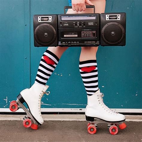 Roller skates and Panasonic radio 😍 | Roller skating outfits, Roller ...