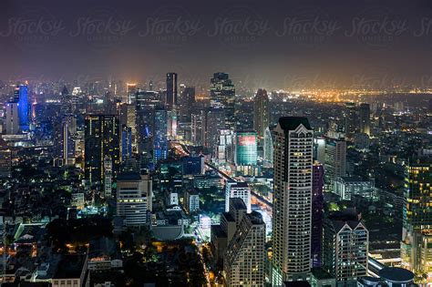 Thailand, Bangkok Skyline At Night | Stocksy United