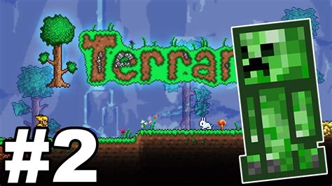 I GOT A PET CREEPER!? - "Terraria" [Part 2] - YouTube