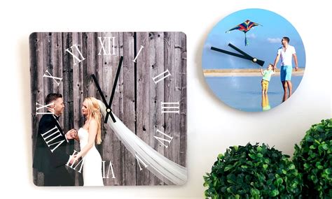 Custom Metal Photo Clock - Picture It Custom | Groupon