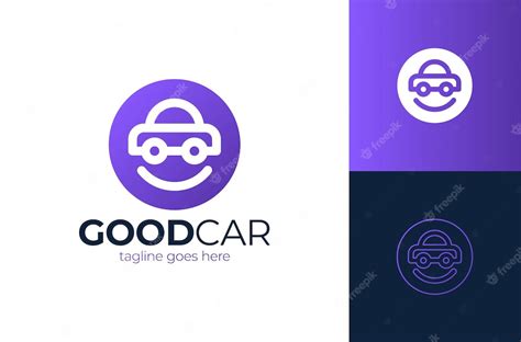 Premium Vector | Happy Car Logo Design Smile car logo design template