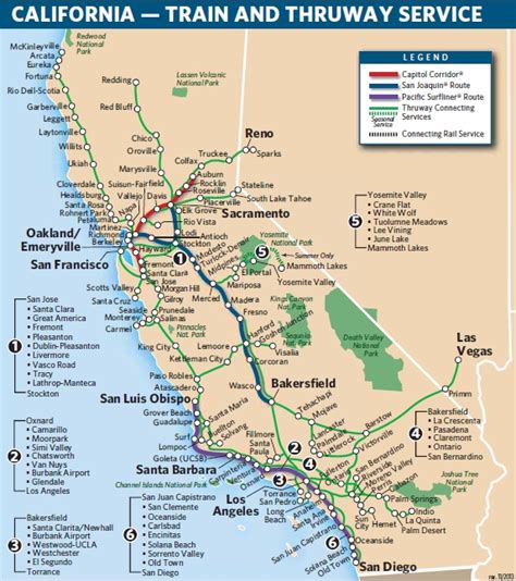 Amtrak Stations California Map - Australia Map