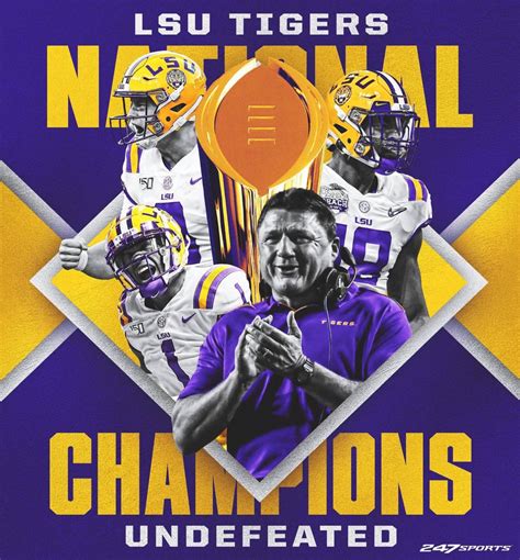 The LSU Fighting Tigers are your 2019 National Champions. : LSU