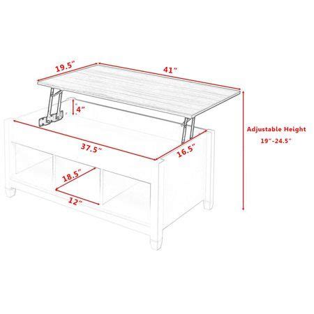 Costway Lift Top Coffee Table w/ Hidden Compartment and Storage Shelves Modern Furn… | Modern ...