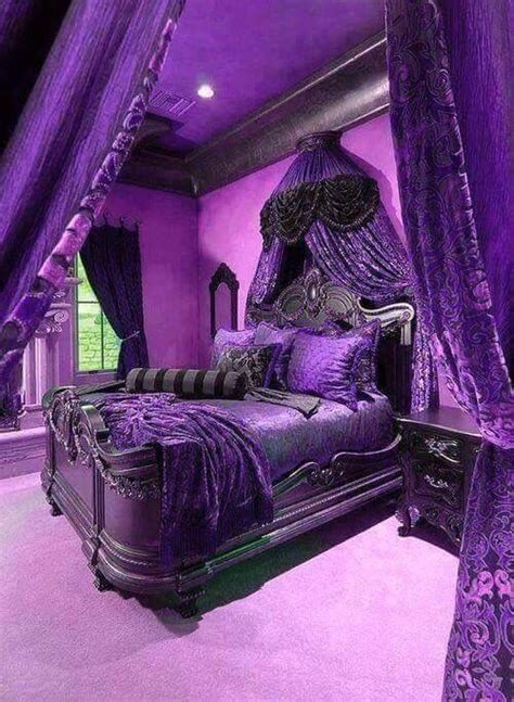 Purple bedroom | Beautiful bedrooms, Gothic home decor, Gothic bedroom