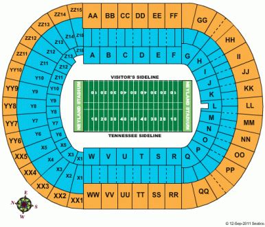 Tennessee Football Stadium Seating Chart - Stadium Seating Chart